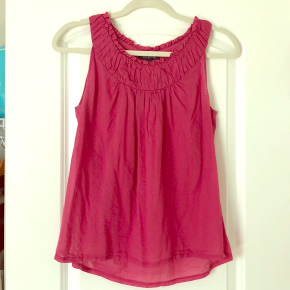 Banana Republic Ruffled Sleeveless Blouse - Picture 1 of 3